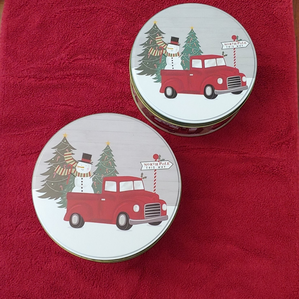 NWT - 2 - Christmas/Holiday Tins